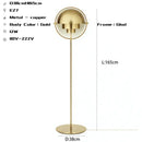 GobekUsa Black Gold Metal Floor Lamp for Modern Living Room and Bedroom Décor