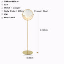 GobekUsa Black Gold Metal Floor Lamp for Modern Living Room and Bedroom Décor