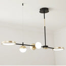 GobekUsa Black Gold Minimalist Chandelier for Dining Room Home Decor