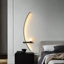 GobekUsa Black Gold Modern Wall Sconce for Bedroom Study Home Indoor Lighting