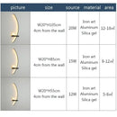 GobekUsa Black Gold Modern Wall Sconce for Bedroom Study Home Indoor Lighting
