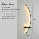 GobekUsa Black Gold Modern Wall Sconce for Bedroom Study Home Indoor Lighting