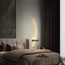 GobekUsa Black Gold Modern Wall Sconce for Bedroom Study Home Indoor Lighting