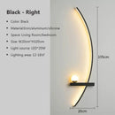 GobekUsa Black Gold Modern Wall Sconce for Bedroom Study Home Indoor Lighting