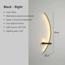 GobekUsa Black Gold Modern Wall Sconce for Bedroom Study Home Indoor Lighting