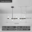 GobekUsa Black Gold Nordic Pendant Chandelier for Dining Kitchen Living Bedroom Lighting