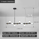 GobekUsa Black Gold Nordic Pendant Chandelier for Dining Kitchen Living Bedroom Lighting