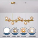GobekUsa Black Gold Nordic Pendant Chandelier for Dining Kitchen Living Bedroom Lighting