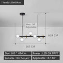 GobekUsa Black Gold Nordic Pendant Chandelier for Dining Kitchen Living Bedroom Lighting