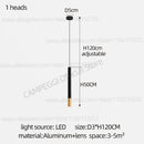 GobekUsa Black Gold Pendant Lamp: Modern Nordic Designer LED Indoor Lighting