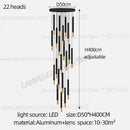 GobekUsa Black Gold Pendant Lamp: Modern Nordic Designer LED Indoor Lighting