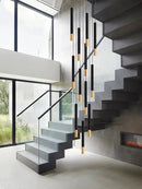 GobekUsa Black Gold Pendant Lamp: Modern Nordic Designer LED Indoor Lighting