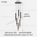 GobekUsa Black Gold Pendant Lamp: Modern Nordic Designer LED Indoor Lighting