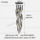 GobekUsa Black Gold Pendant Lamp: Modern Nordic Designer LED Indoor Lighting