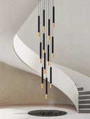GobekUsa Black Gold Pendant Lamp: Modern Nordic Designer LED Indoor Lighting