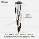 GobekUsa Black Gold Pendant Lamp: Modern Nordic Designer LED Indoor Lighting