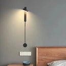 GobekUsa Black Gold Rotating LED Wall Lamp for Bedroom & Living Room