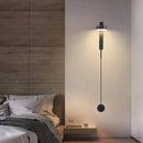 GobekUsa Black Gold Rotating LED Wall Lamp for Bedroom & Living Room