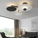 GobekUsa Black Gold Round Chandelier with Remote Control Dimming Ceiling Lights