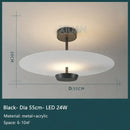 GobekUsa Black Gold Round Chandelier with Remote Control Dimming Ceiling Lights
