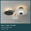 GobekUsa Black Gold Round Chandelier with Remote Control Dimming Ceiling Lights