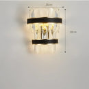 GobekUsa Black Gold Round LED Crystal Chandelier for Living Room - Modern Suspension Luminaire