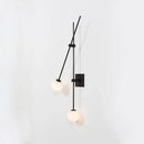 GobekUsa Black Golden LED Glass Ball Wall Sconce for Foyer Bedroom