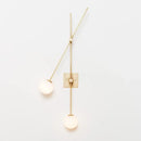 GobekUsa Black Golden LED Glass Ball Wall Sconce for Foyer Bedroom
