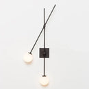 GobekUsa Black Golden LED Glass Ball Wall Sconce for Foyer Bedroom