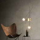 GobekUsa Black Golden LED Glass Ball Wall Sconce for Foyer Bedroom