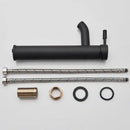 GobekUsa Black Golden Single Handle Bathroom Basin Faucet for Deck Mount Vessel Sink
