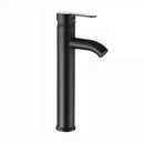 GobekUsa Black Golden Single Handle Bathroom Basin Faucet for Deck Mount Vessel Sink