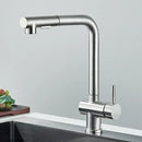 GobekUsa Black Gourmet Kitchen Faucet with Flexible Sprayer and Dual Nozzle
