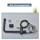 GobekUsa Black Gourmet Kitchen Faucet with Flexible Sprayer and Dual Nozzle