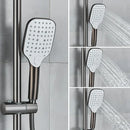 GobekUsa Black Gray Wall Mounted Shower System Set with Bathtub Faucet