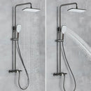 GobekUsa Black Gray Wall Mounted Shower System Set with Bathtub Faucet