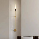 GobekUsa Black Green Marble Wall Lamp Sconce with Copper Acrylic Lampshade