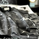 GobekUsa Black Grey Marble Ice Silk Duvet Cover Set - Luxury Cooling Comfort, Nordic Style