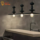 GobekUsa Black Gyroscope Pendant Lights LED G9 Crystal Iron Art Minimalist Luxury