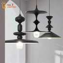 GobekUsa Black Gyroscope Pendant Lights LED G9 Crystal Iron Art Minimalist Luxury