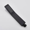 Matte black hand-held shower head bathroom water saving rainfall by Decorbites