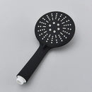 Matte black hand-held shower head bathroom water saving rainfall by Decorbites