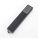 Matte black hand-held shower head bathroom water saving rainfall by Decorbites