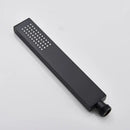 Matte black hand-held shower head bathroom water saving rainfall by Decorbites