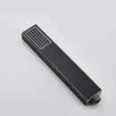 Matte black hand-held shower head bathroom water saving rainfall by Decorbites