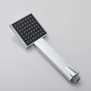 Matte black hand-held shower head bathroom water saving rainfall by Decorbites