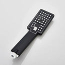 Matte black hand-held shower head bathroom water saving rainfall by Decorbites