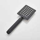 Matte black hand-held shower head bathroom water saving rainfall by Decorbites