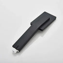 Matte black hand-held shower head bathroom water saving rainfall by Decorbites