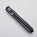 Matte black hand-held shower head bathroom water saving rainfall by Decorbites
